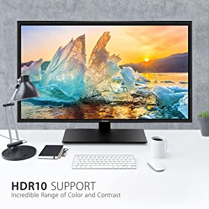 ViewSonic VX4381-4K 43 Inch Ultra HD MVA 4K Monitor Widescreen with HDR10 Support, Eye Care, HDMI, USB, DisplayPort for Home and Office 43-Inch 4K UHD