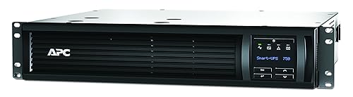 APC SMT750RM2UC UPS 750VA Smart-UPS with Smart Connect, Pure Sinewave UPS Battery Backup, Line Interactive, 120V Uninterruptible Power Supply, Rackmount UPS, Black 750VA Rack Mount