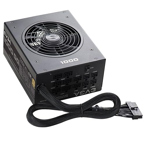EVGA 1000 GQ Power Supply - 120 V AC, 230 V AC Input - 1000 W / 3.30 V, 5 V, 12 V, 5 V, -12 V - 1 +12V Rails - 1 Fan(s) - ATI CrossFire Supported - NVIDIA SLI Supported - 92% Efficiency