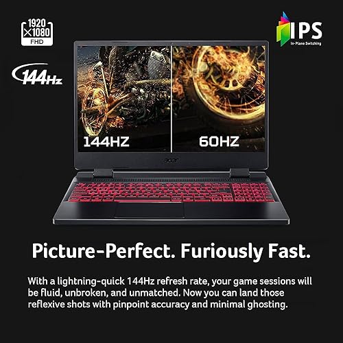 Acer Nitro 5 Gaming Laptop 15.6 FHD IPS 144Hz Display Intel i5-12450H | RTX 3050 | 8GB RAM | 512GB SSD | Windows 11 Home (1 yr Manufacturer Warranty)