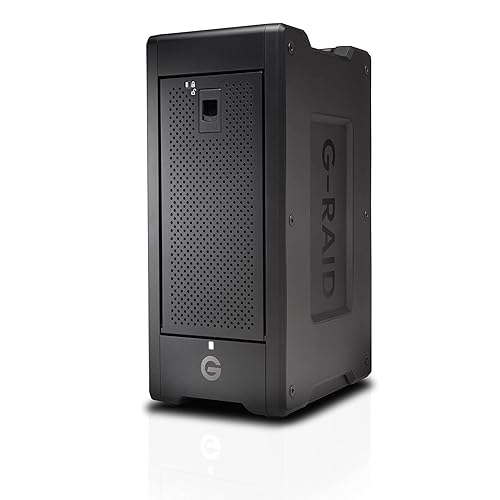 SanDisk Professional 192TB G-RAID Shuttle 8 - Transportable Enterprise-Class 8-Bay External Hard Drive, Thunderbolt 3 and USB-C, Hardware RAID, Up to 1690MB/s Read - SDPH48H-192T-NBAAB