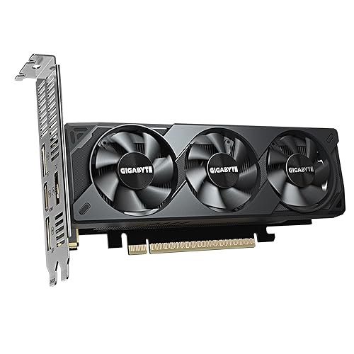 GIGABYTE Low Profile GeForce RTX 5060 8GB GDDR7 PCI Express 5.0 Low Profile Graphics Card GV-N5060OC-8GL