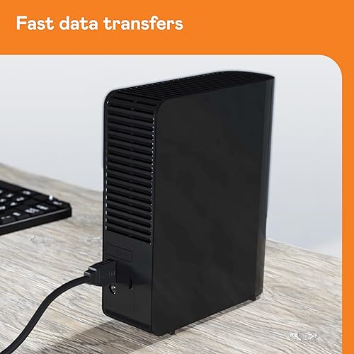 Western Digital 20TB Elements Desktop External Hard Drive, USB 3.0 External Hard Drive for Plug-and-Play Storage - WDBWLG0200HBK-NESN, Black 20TB Desktop