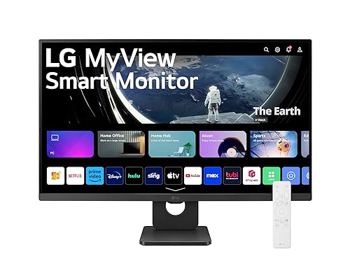 LG MyView 27SR50F-B 32" Class Full HD Smart LCD Monitor - 16:9 - White - 31.5" Viewable - In-plane Switching (IPS) Technology - 1920 x 1080 - 16.7 Million Colors - 250 Nit - 5 ms - Speakers - HDMI