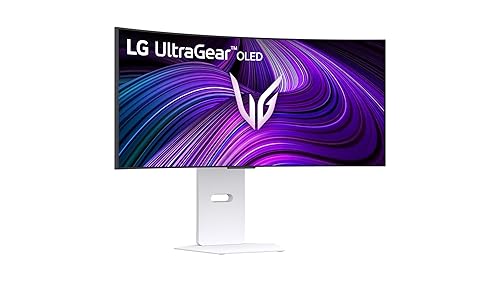 LG 34GX90SA-W 34" Ultragear WQHD (3440 x 1440) OLED Curved Gaming Smart Monitor 240Hz, 0.03ms, NVIDIA G-Sync Compatible, AMD FreeSync Premium, VESA DisplayHDR True Black 400, webOS, USB Type-C, White White 34" WQHD 3440 x 1440 240 Hz