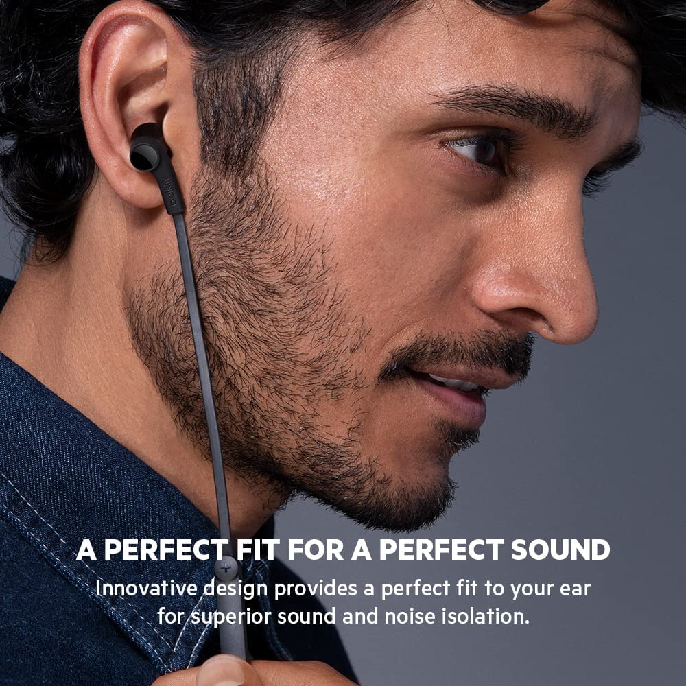 Belkin SoundForm Headphones with Lightning Connector, MFi Certified In-Ear Earphones HeadSet with Microphone, EarBuds with Water & Sweat Resistant for iPhone 13, Pro, Max, 12, Mini, and More (Black) Lightning Black