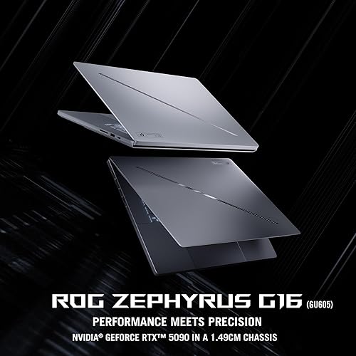 ASUS ROG Zephyrus G16 Gaming Laptop, 16” Nebula Display 2.5K OLED Panel 240Hz/0.2ms, 100% DCI-P3, NVIDIA® GeForce RTX™ 5080, Intel® Core™ U9-285H, 64GB, 2TB, Platinum White, GU605CW-XS98-CA