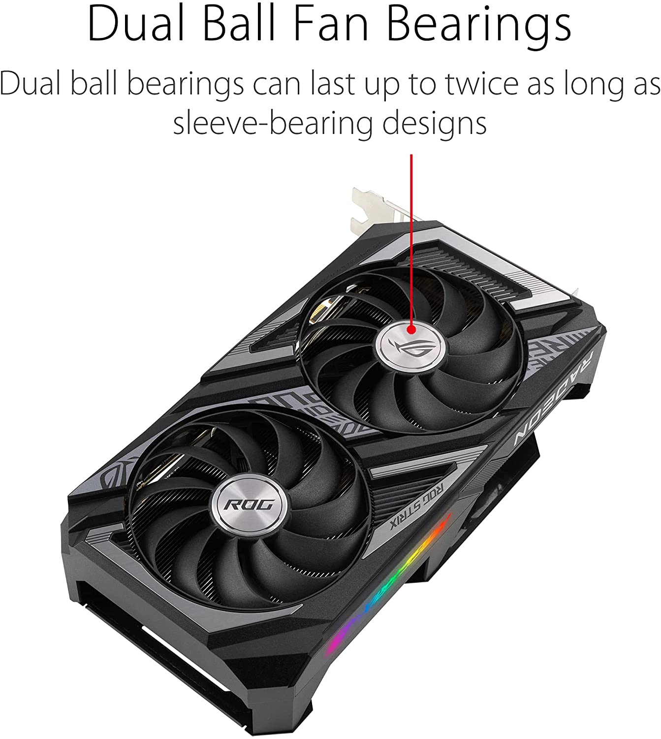 ASUS ROG Strix AMD Radeon RX 6600 XT OC Edition Gaming Graphics Card (AMD RDNA 2, PCIe 4.0, 8GB GDDR6, HDMI 2.1, DisplayPort 1.4a, Axial-tech Fan Design, Super Alloy Power II, GPU Tweak II)