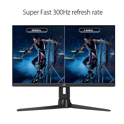 ASUS ROG Strix 27” 1440P Gaming Monitor (XG27AQMR) - 27”, QHD (2560 x 1440), Fast IPS, 300Hz, 1ms, G-SYNC Compatible, FreeSync Premium Pro, Extreme Low Motion Blur Sync, DisplayPort, DisplayHDR 600