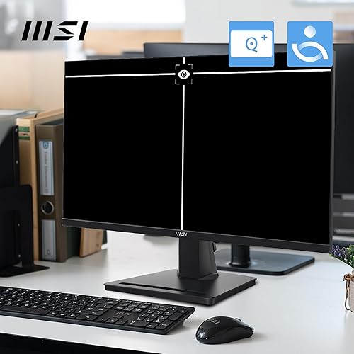 MSI PRO MP253 24.5-inch IPS 1920 x 1080 (FHD) Computer Monitor, 100Hz, Adaptive-Sync, HDMI, DP Port, VGA Port, VESA Mountable, Tilt, Speaker, 1ms, Black