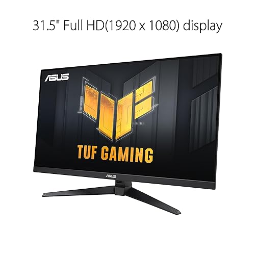 ASUS TUF Gaming 32” (31.5-inch viewable) 1080P Gaming Monitor (VG328QA1A) - Full HD, 170Hz, 1ms, Extreme Low Motion Blur, FreeSync Premium, Eye Care, Shadow Boost, HDMI, Tilt Adjustable