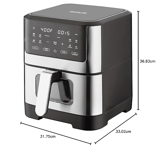 Frigidaire EAF601-BLACK 6L Easy-to-Use Digital Air Fryer, 8.2qt, Black