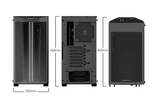 be quiet! Pure Base 500 FX ATX Midi Tower PC case | ARGB | 4 Pre-Installed Light Wings PWM Fans | Tempered Glass Window | Black | BGW43 BGW43 Case