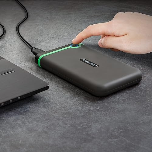 Transcend StoreJet 25M3 4 TB Portable Hard Drive - 2.5" External - Iron Gray - Desktop PC, Notebook Device Supported - USB 3.1 (Gen 1)
