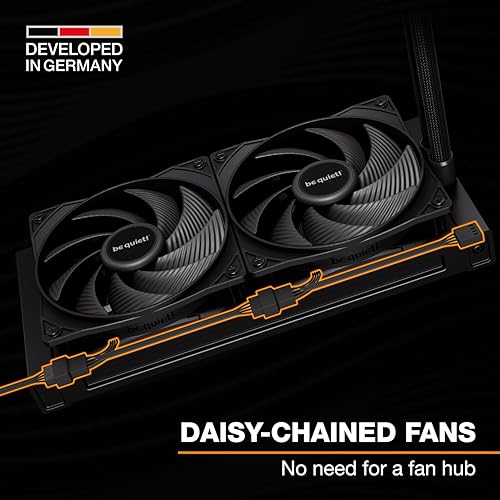 be quiet! Pure Loop 3 280mm All-in-One Water Cooling for Overclocked AMD/Intel Systems, 2X Pure Wings 3 140mm PWM High-Speed Fans, High Static Pressure, Whisper-Quiet PWM Pump