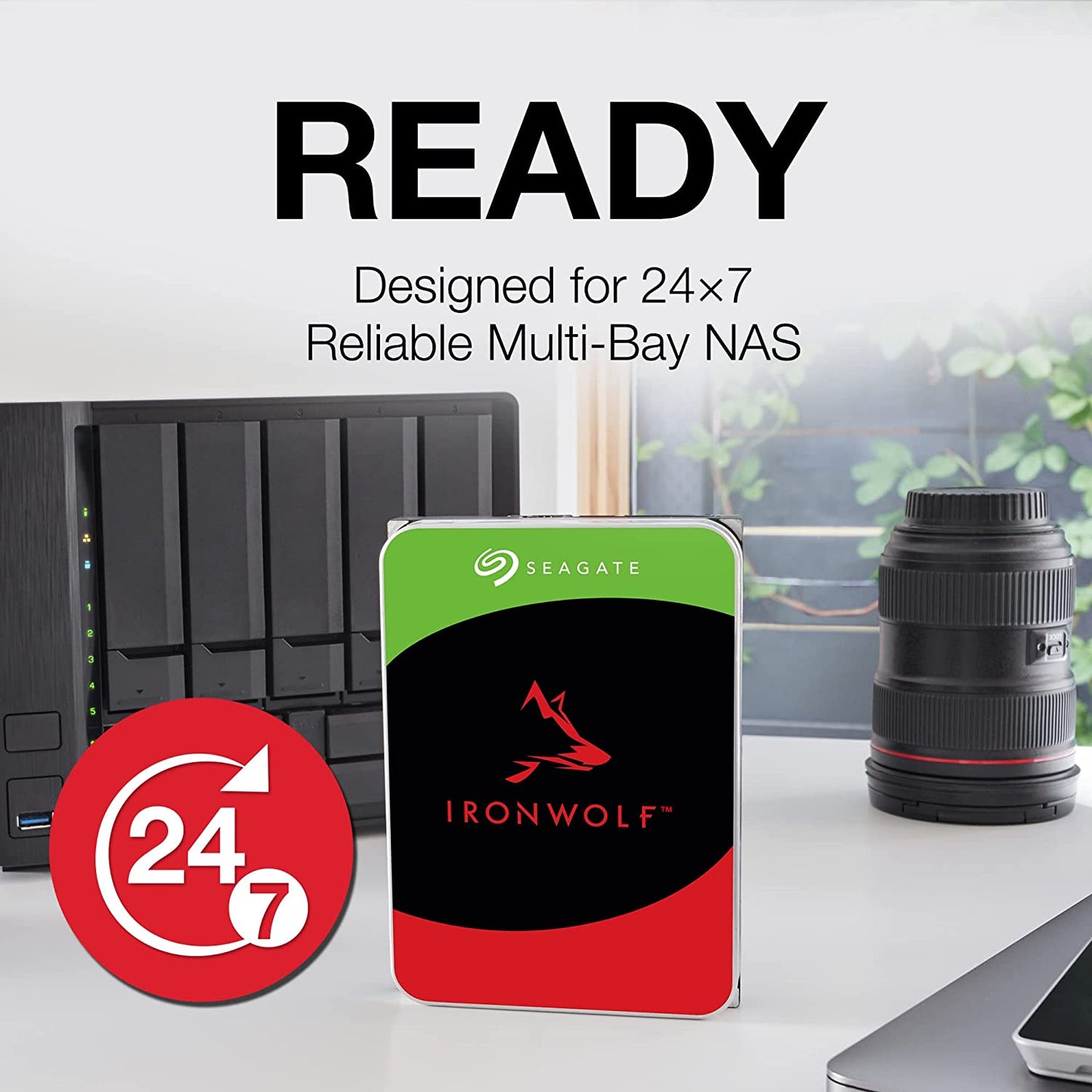 Seagate IronWolf ST4000VN006 - Hard Drive - 4 TB - SATA 6Gb/s