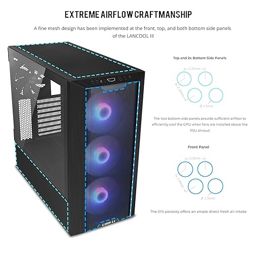 Lian Li Lancool III RGB - mid Tower - Extended ATX Black
