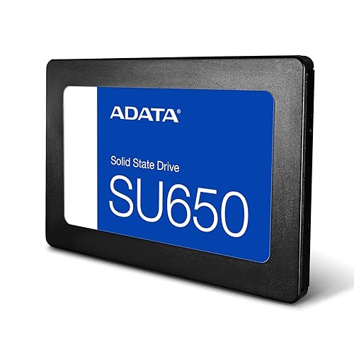 Adata Ultimate SU650 ASU650SS-1TT-R 1 TB Solid State Drive - 2.5" Internal - SATA (SATA/600) - Desktop PC Device Supported - 600 TB TBW - 520 MB/s Maximum Read Transfer Rate