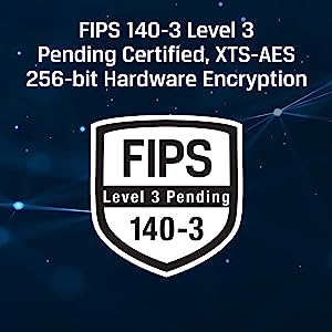 Kingston Ironkey Keypad 200 128GB Encrypted USB | Alphanumeric Keypad | Multi-Pin Access | XTS-AES 256-bit | FIPS 140-3 Level 3 Certified | Brute Force & BadUSB Protection | IKKP200/128GB 128 GB