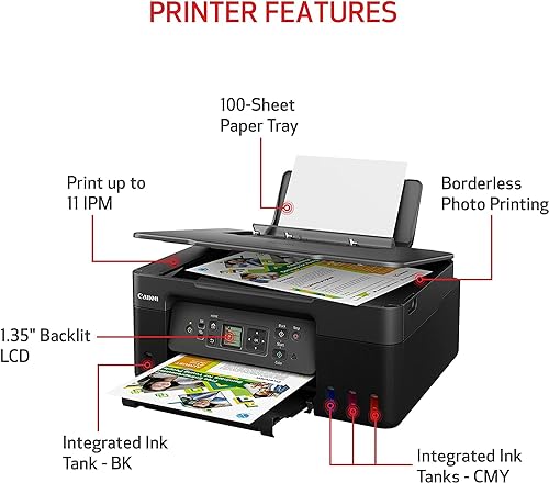 Canon PIXMA G3270 - Wireless MegaTank All-in-One Printer