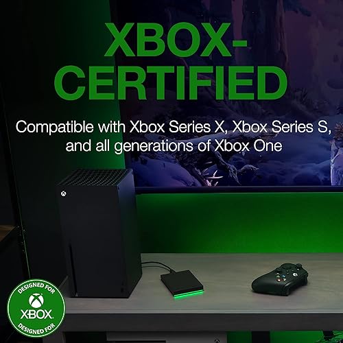 Seagate Stkx2000400 Game Drive For Xbox 2tb External Usb 3.2 Gen 1, Black