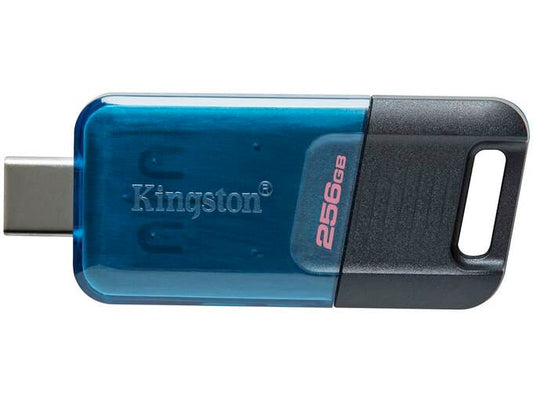 Kingston Technology DataTraveler 80 Pamiec USB 256 GB USB Type-C 3.2 Gen 1 (3.1 Gen 1) Czarny, Niebieski