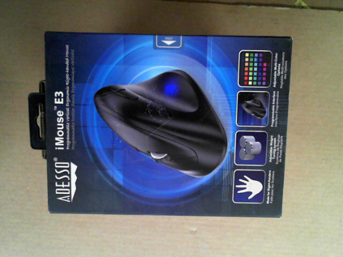 OPEN BOX - Adesso Imouse E3 - Vertical Ergonomic Programmable Gaming Mouse Adjustable Weight
