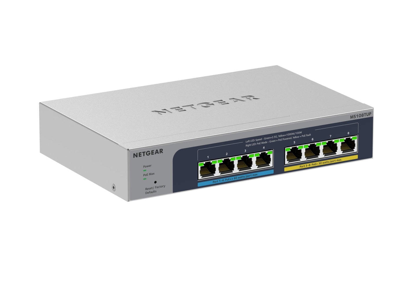 8 - Port Multi - Gigabit (2.5G) Ethernet Ultra60 PoE++ Smart Switch - Dealtargets.ca