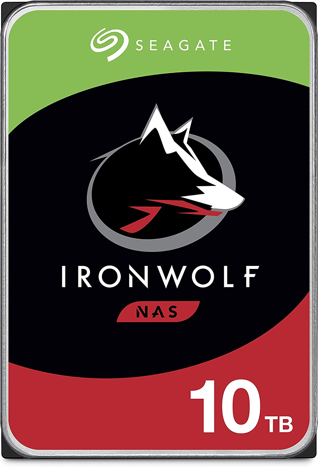 Seagate IronWolf 10TB NAS Internal Hard Drive HDD – CMR 3.5 Inch SATA 6Gb/s 7200 RPM 256MB Cache for RAID Network Attached Storage, Rescue Services (ST10000VN000)