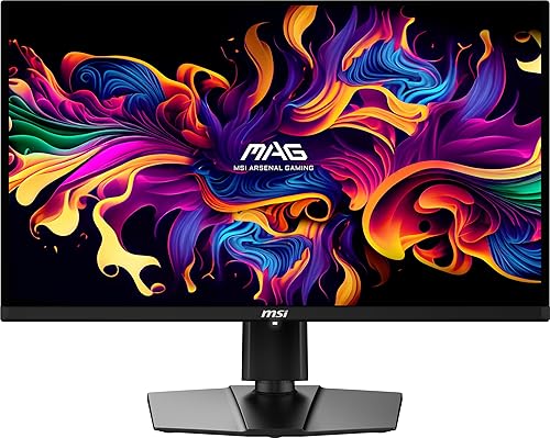 MSI MAG 271QPX QD-OLED E2 27-inch 2K Gaming Monitor, 2560 x 1440 (QHD), 0.03ms Response Time, 240Hz, True Black HDR 400, HDMI, DP Port, Tilt and Height Adjustable