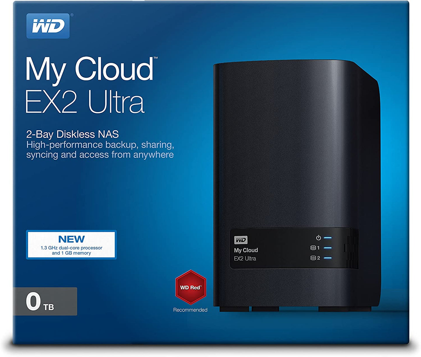 Western digital WD Diskless My Cloud EX2 Ultra Network Attached Storage - NAS - WDBVBZ0000NCH-NESN 0TB