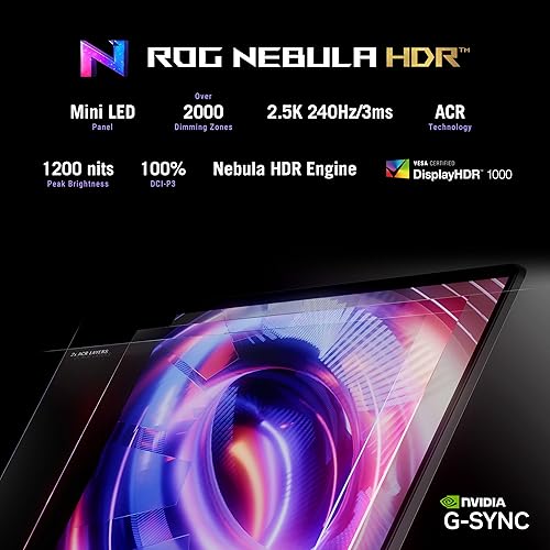 ASUS ROG Strix SCAR 16 Gaming Laptop, 16” ROG Nebula HDR 16:10 2.5K 240Hz/3ms, NVIDIA GeForce RTX 5090, Intel Core Ultra 9 275HX, 32GB DDR5, 2TB PCIe Gen 4 SSD, Wi-Fi 7, Win 11 Pro, G635LX-XS97
