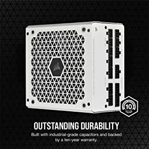 CORSAIR RM Series (2021), White, RM850, 850 Watt, 80 Plus Gold Certified, Fully Modular Power Supply RM 850 Watt White
