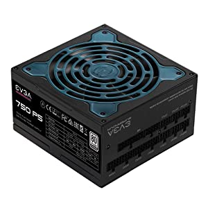 EVGA Supernova 750 P5, 80 Plus Platinum 750W, Fully Modular, Eco Mode with FDB Fan, 10 Year Warranty, Includes Power ON Self Tester, Compact 150mm Size, Power Supply 220-P5-0750-X1 P5 Supernova 750W