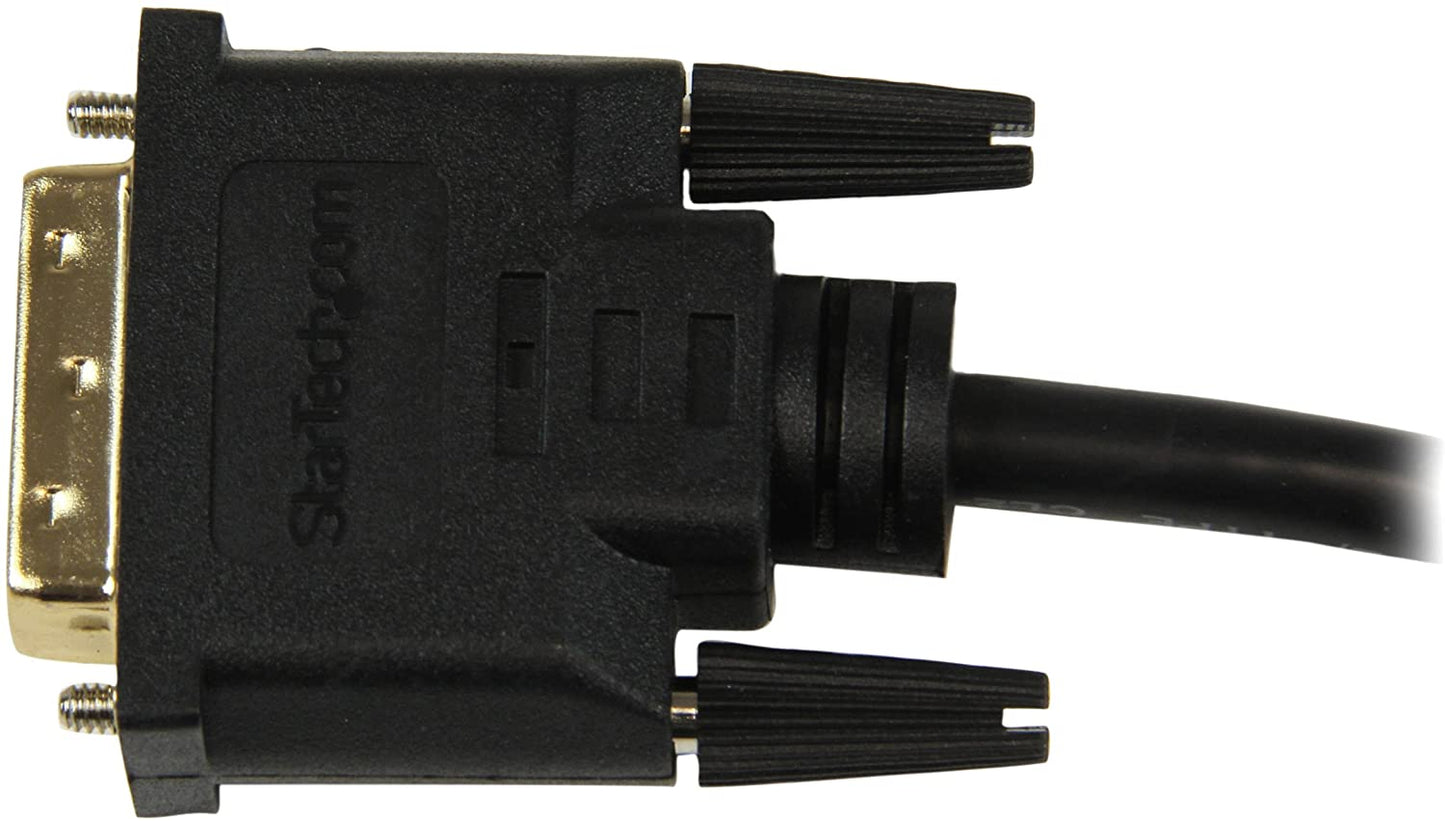 StarTech.com 8in HDMI to DVI-D Video Cable Adapter - HDMI Female to DVI Male - HDMI to DVI Dongle Adapter Cable (HDDVIFM8IN),Black