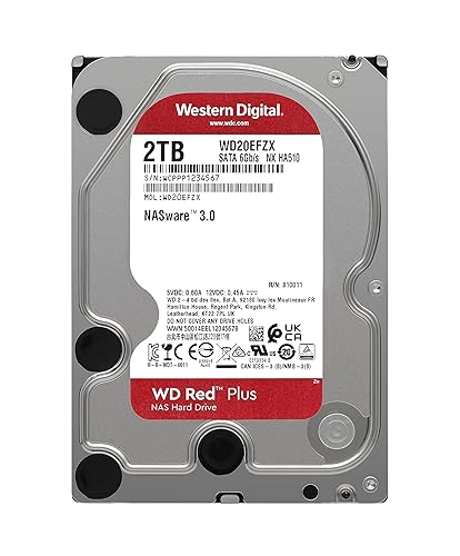 Western Digital Red Plus NAS Hard Drive - 2 TB