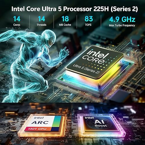 Asus NUC 15 Pro NUC15CRKV7 Barebone System - Mini PC - Intel Core Ultra 7 265H - Intel Chip - 96 GB DDR5 SDRAM DDR5-6400/PC5-51200 Maximum RAM Support - 2 Total Memory Slots - NVMe Controller - Intel 64GB RAM | 2TB SSD Ultra 5 225H-Black
