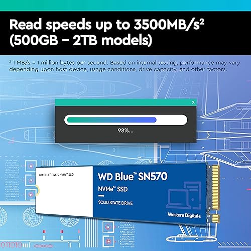Western Digital Blue SN570 NVMe - Solid State Drive - 2 TB