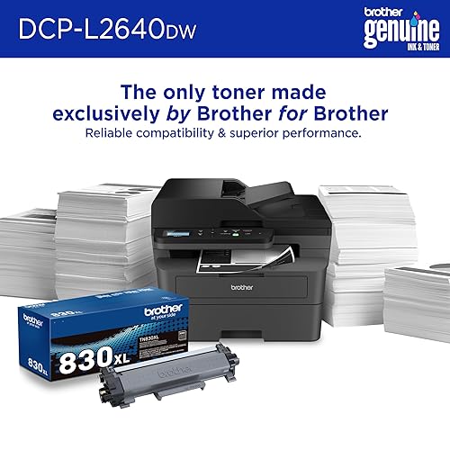 Brother DCP-L2640DW Business Monochrome Multifunction Laser Printer with 700 Prints in-Box New Model: DCPL2640DW