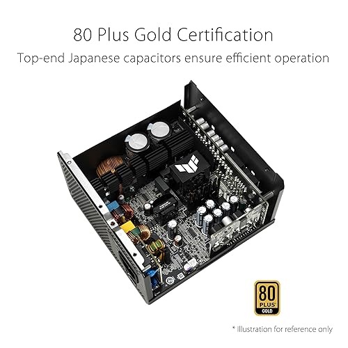 ASUS TUF Gaming 1000W Gold White Edition (1000 Watt, Fully Modular Power Supply, 80+ Gold Certified, Military-Grade Components, Dual Ball Bearing, Axial-tech Fan, PCB Coatingy) TUF Gaming 1000W|White