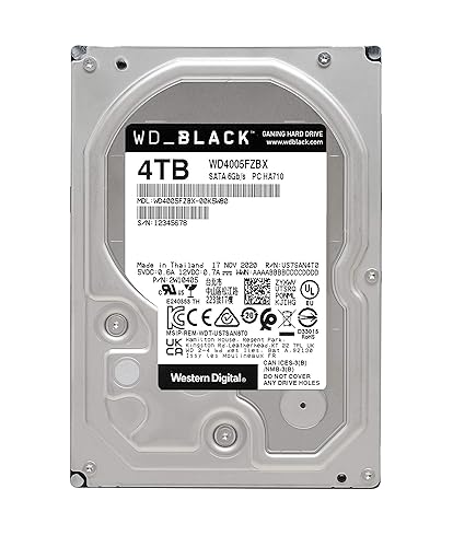 Western Digital Black HDD 4TB 3.5 Serial ATA III Internal Hard Drive