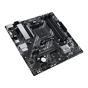 ASUS Prime A520M-A II/CSM AMD AM4(3rd Gen Ryzen) microATX Commercial Motherboard(ECC Memory,M.2 Support,1Gb Ethernet, DP/HDMI 2.1/D-Sub, 4K@60HZ, USB3.2 Gen1Type-A, ARGBheader with AURAsync)