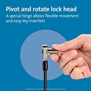 Kensington Universal 3-in-1 Keyed Laptop Locks - Standard Keyed (K62318WW) Universal 3-in-1 keyed Laptop Lock