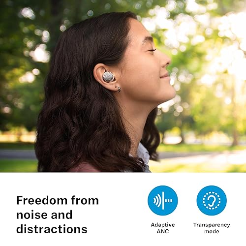 Sennheiser Momentum True Wireless 4 Smart Earbuds with Bluetooth 5.4, Crystal-Clear Sound, Comfortable Design, 30-Hour Battery Life, Adaptive ANC, LE Audio and Auracast - White Silver
