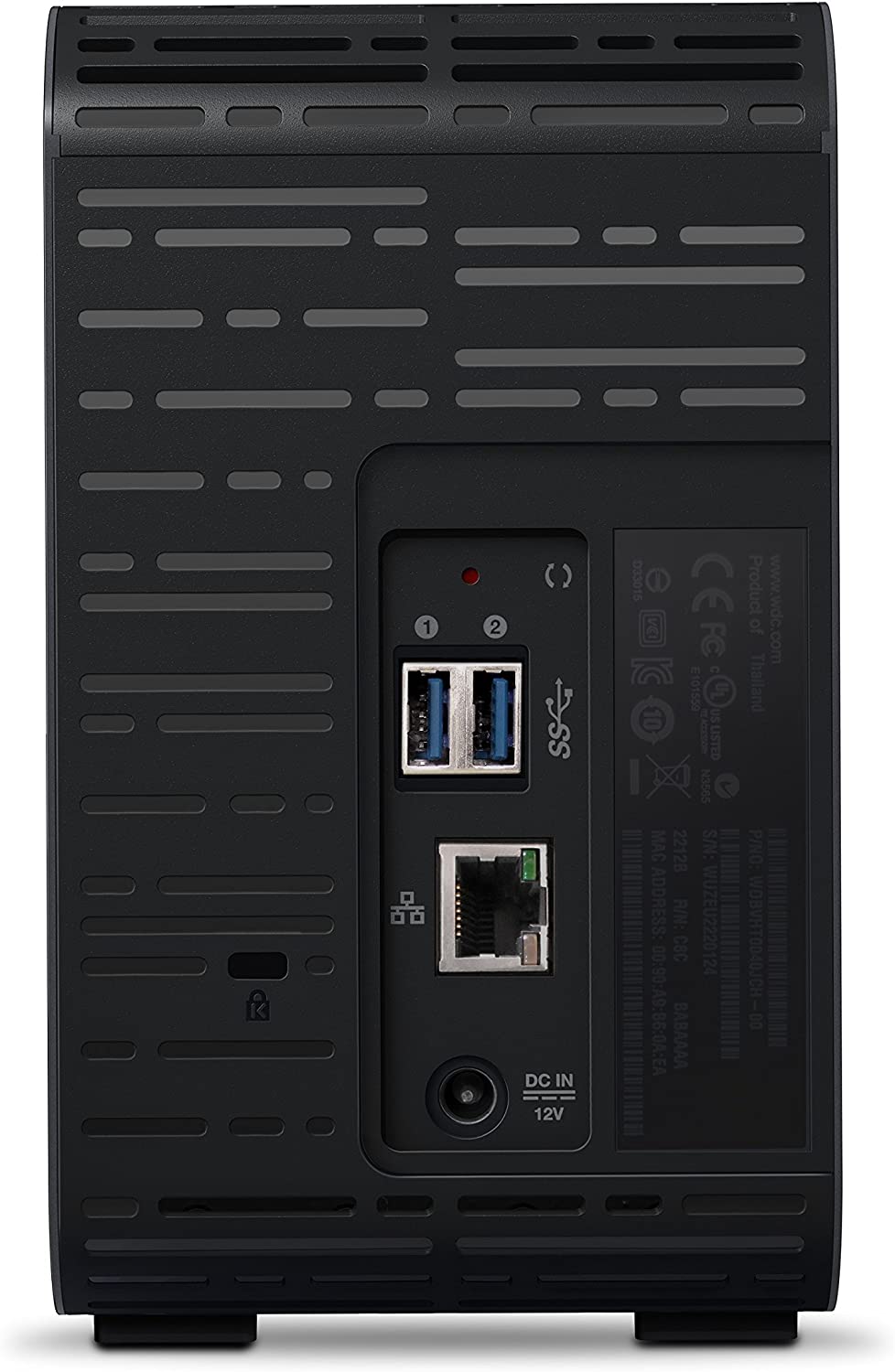 Western digital WD 8TB My Cloud EX2 Ultra Network Attached Storage - NAS - WDBVBZ0080JCH-NESN 8TB Storage