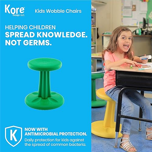 Kore Design KOR9118 Pre-Teen Active Chair Height 18.7, Green Green Pre-Teen (18.7in Tall)