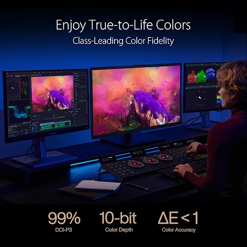 ASUS ProArt Display 27”4K HDR RGB OLED Professional Monitor (PA27DCE-K) - UHD (3840 x 2160), 99% DCI-P3, HLG, ?E < 1, USB-C PD 80W, Hardware Calibration, Calman Ready, X-rite i1 Display Pro Calibrator 27 OLED 4K HDR USB-C Calibrator Mac