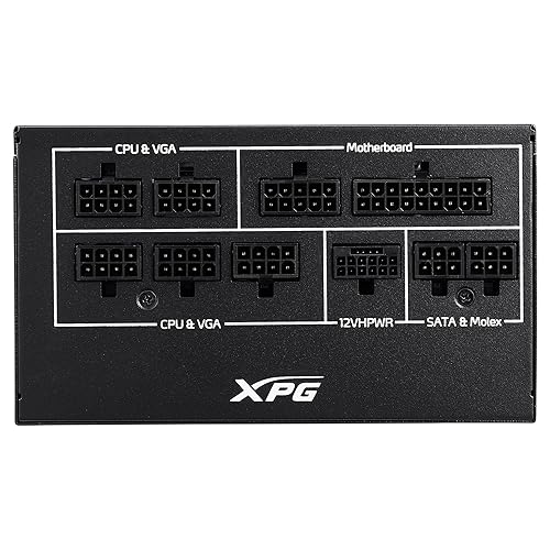 XPG Core Reactor II Modular PSU: ATX3.0-80 Plus Gold - ATX - Fully Modular Power Supply - 10 Year Warranty - 850 Watt(COREREACTORII850G-BKCUS) ATX3.0 850W
