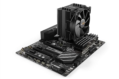 be quiet! Pure Rock 2 Black (BK007), 150W TDP, CPU Cooler, Intel-1700/1200/2066/1150/1151/1155/2011(-3) Square ILM, AMD-AM4