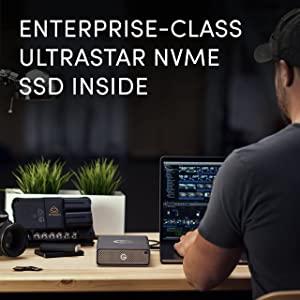 SanDisk Professional 7.68TB G-DRIVE PRO STUDIO SSD - Enterprise-Class Desktop NVMe SSD, Ultrastar SSD Inside, Up to 2600MB/s, Thunderbolt 3 - SDPS71F-007T-NBAAD 7.68TB PRO STUDIO SSD